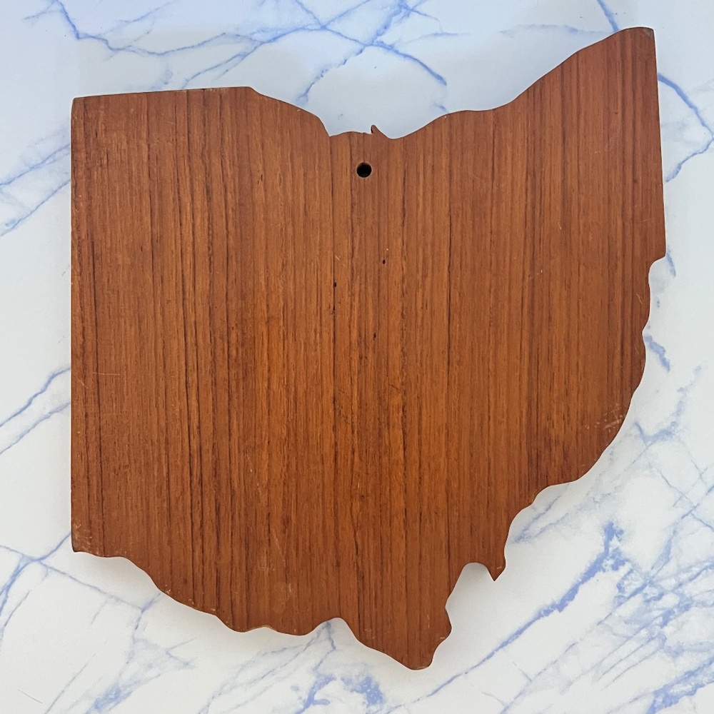 Ohio State Wooden Cutout Decor Wall Hanging